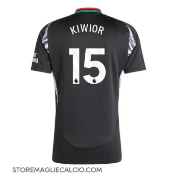 Arsenal Jakub Kiwior #15 Maglia Gara Trasferta Repliche 2024-25